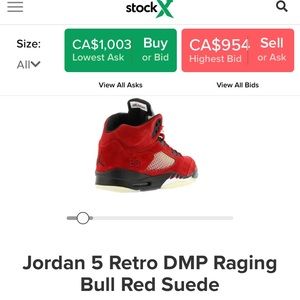 Jordan 5 Retro Dmp Raging Bull